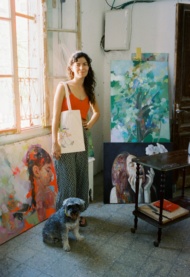 Поход с Дашей на открытия выставок в Тель-Авиве